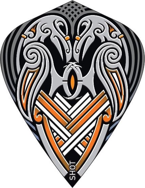 Shot Viking Raven Black Kite - Dart Flights van Merkloos