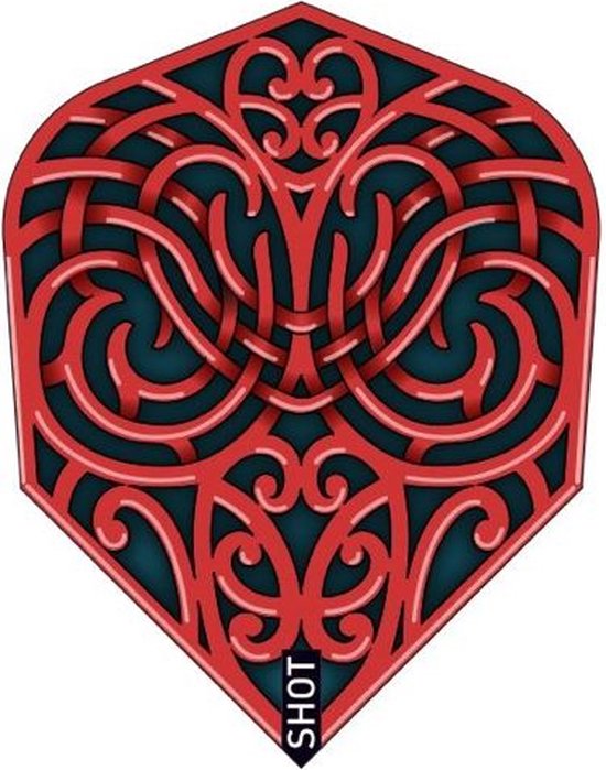 Shot Warrior Kapene Std.6 - Dart Flights van Merkloos