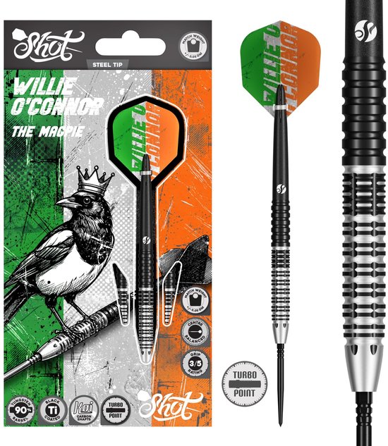 Shot William O'Connor Magpie Turbo Point 90% - Dartpijlen