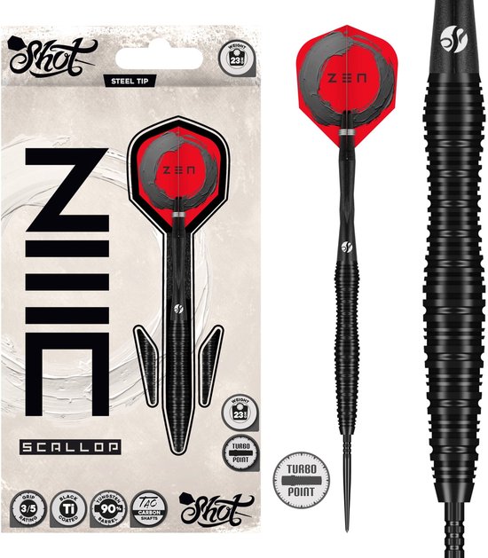 Shot Zen Scallop Turbo Point 90% - Dartpijlen
