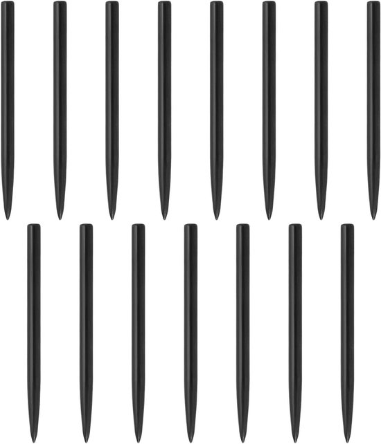 SnelShoppen - 15 Stuks Dart Tips 38mm Vervangende 2.3mm Punten - Nikkel-geplateerd Ijzeren Dartpunten - Glad en Duurzaam - Perfect voor Feestjes en Co
