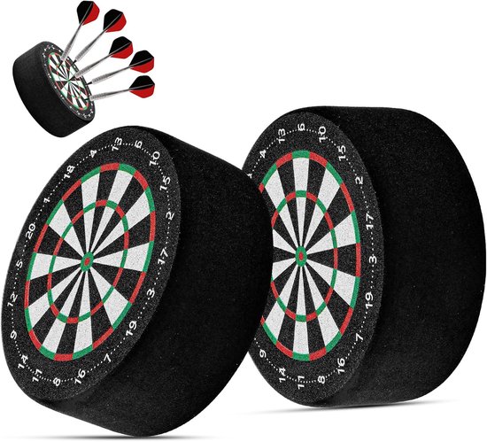 SnelShoppen - Darthouder 2-delige set voor 12 stalen en softtip-darts, wandmontage, ruimtebesparende opbergoplossing voor thuis en vereniging