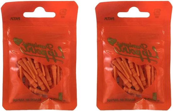 Soft Tip Dartpunten - Dartpijltjes Pijltjes - Darts Spelen - Uniek Vingergreep Ontwerp - 2 stuks - Oranje van Merkloos