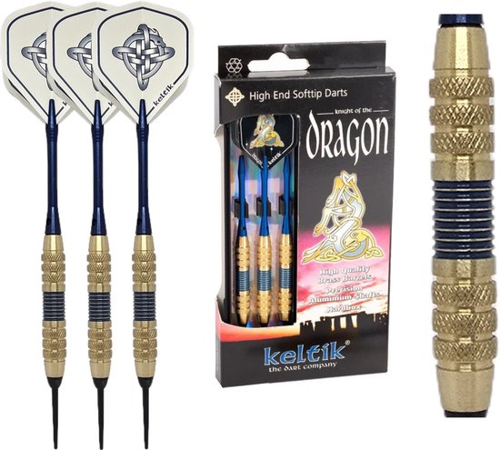 Softdart Soft Dart Pijlen Keltik Dragon Blue 16 g