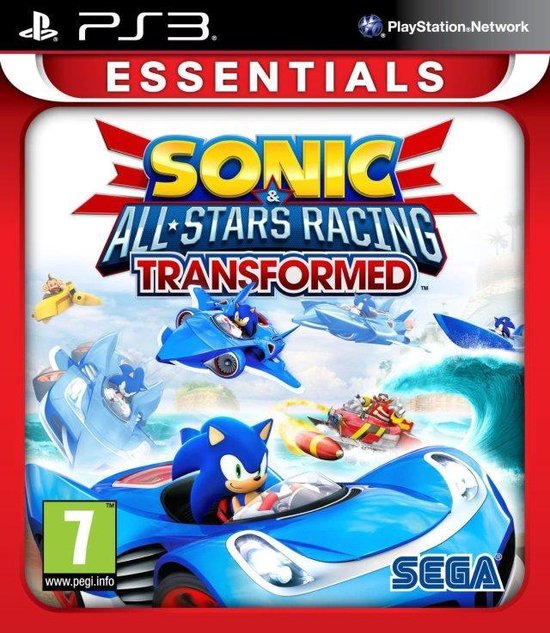 Sonic All-Star Racing: Transformed (Essentials) /PS3 van Sonic.