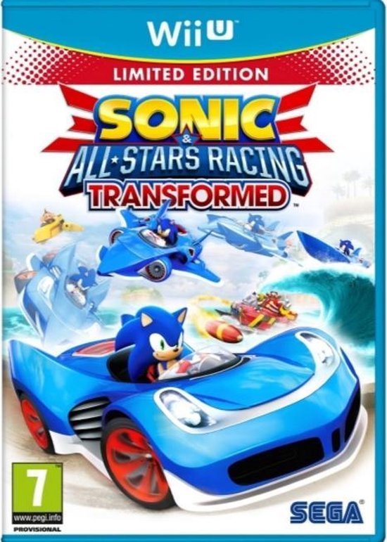 Sonic All-Star Racing: Transformed Limited Edition /Wii-U van Sonic.