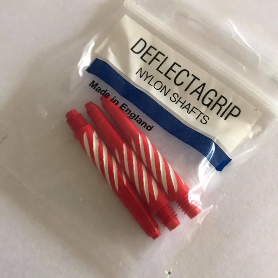 Spiroline Shafts Short Rood/Wit 3 stuks 34mm van Harrows