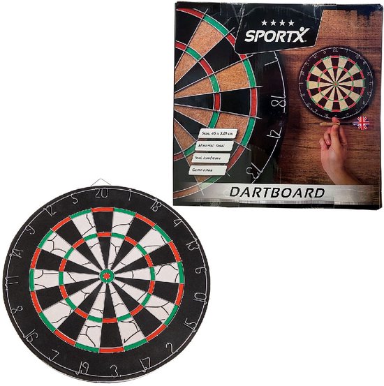 SportX Dartbord 45 cm Sisal van SportX