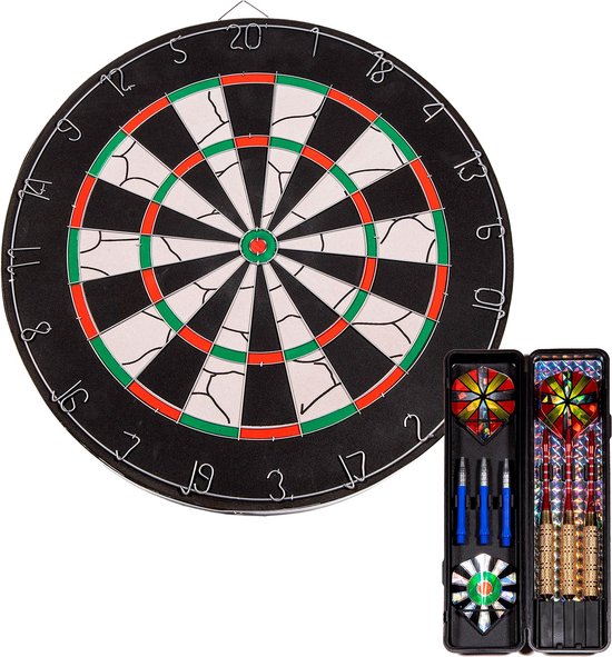 SportX Dartbord met Dartpijlen Deluxe - Voordeelpakket van SportX