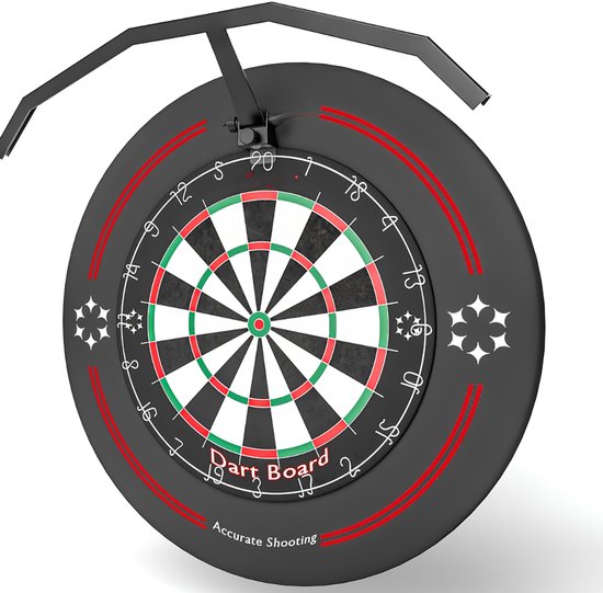 SP® Dartbord Verlichting - Dartbord Verlichting LED Surround - LED Dartbord Verlichting - Zwart - 62cm x 62cm x 15cm