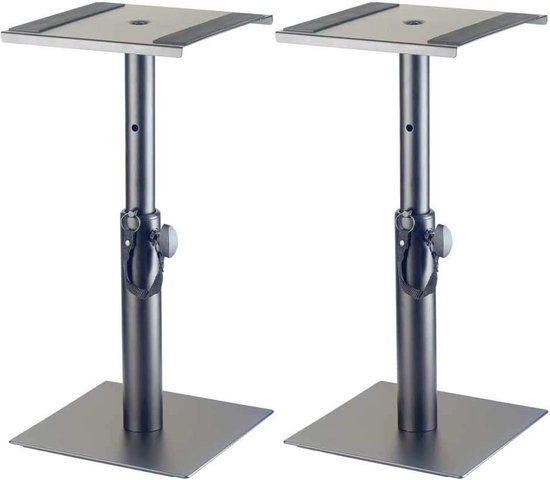 Stagg SMOS-05 SET Speaker Stands for Table Monitors - Pair - Adjustable Height speaker stands for table monitor van Stag