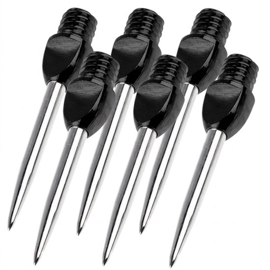 Stalen dartpunten 2BA set – premium ijzeren dart tips vervangingspunten voor steel tip darts – duurzame en lichtgewicht dartpunten voor sisal dartborden – dart accessoires voor heren en dames – 6 stuks van Merkloos