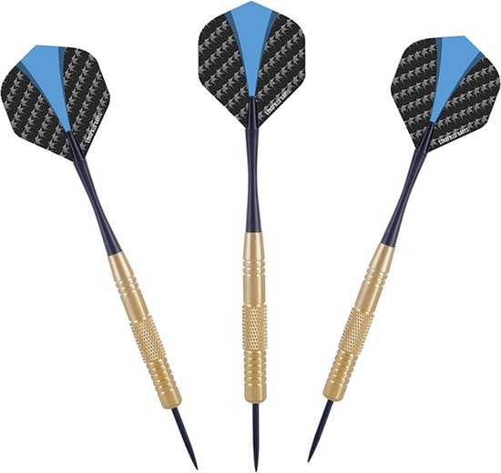 Steeltip Dartpijlen 22 gram - set van 3 pijlen - Dart pijlen - Inclusief shafts en flights - Dart bord van Merkloos
