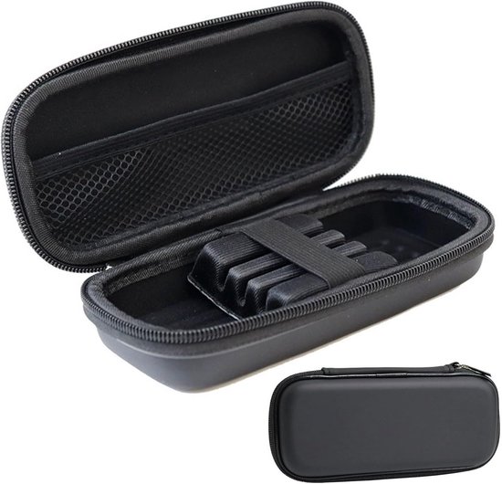 Stevige Dart Koffer Zwart voor 4 Darts, Flights en Accessoires | Compact Dart Opbergsysteem