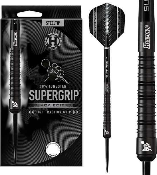 Supergrip Black Edition 90% Tungsten 22Gr van Harrows