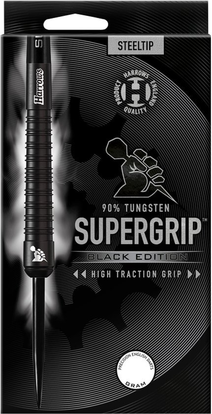 Supergrip Black Edition 90% Tungsten 24Gr van Harrows
