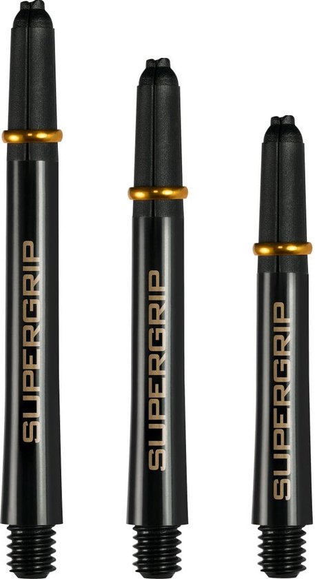 SUPERGRIP SHAFT BLACK/GOLD MEDIUM van Harrows