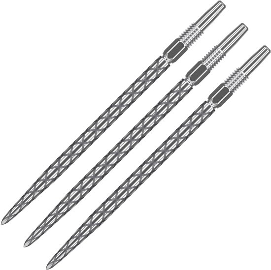 Target Darts Diamond Pro Swiss Point Dartpunten - 26mm Zilver - Stalen Dart Tips met Laser Etching - Verwisselbaar Systeem - Compatibel met Swiss Point Barrels - Set van 3 Stuks van Merkloos
