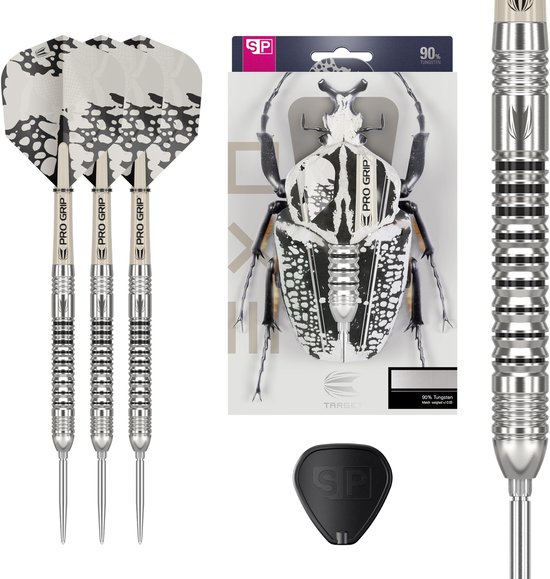 Target Darts EXO Edition 90% Tungsten Steel Tip Darts Set 23G Barrel 03 met Swiss Point Technologie en Pro Grip Shafts - Professionele Dartpijlen met Levenslange Garantie van Merkloos