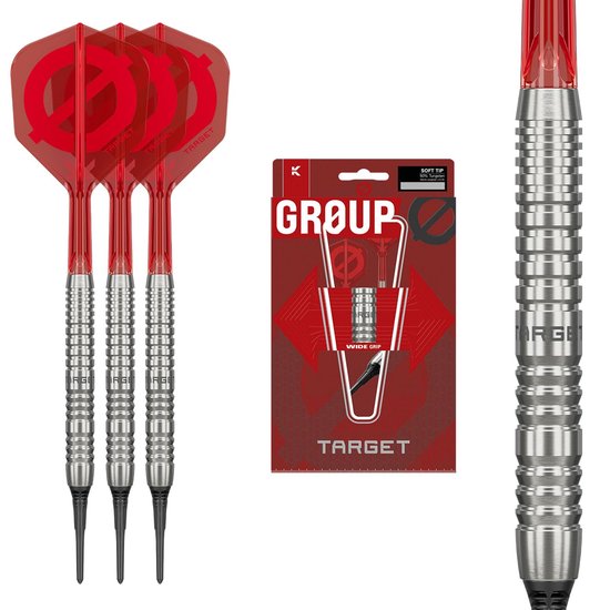 Target Darts GROUP O Soft Tip Dartset 18G - 50% Tungsten van Target Darts