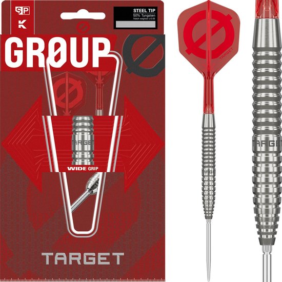 Target Darts GROUP O Steel Tip Dartset 25G - Barrel 02 van Target Darts