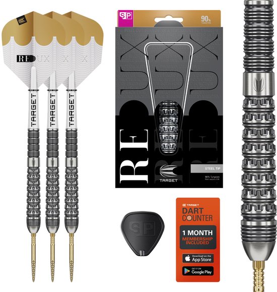 Target Darts Redux 90% Tungsten Swiss Point Steel Tip Dartset 26G Barrel 03 - Professionele Steeltip Darts met Pro Grip Shafts en Pro Ultra Flights - 52mm Lengte van Merkloos