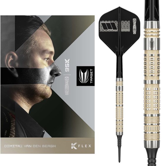Target Dimitri van den Bergh 95K 95% Soft Tip - Dartpijlen van Target