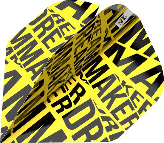 Target Dimitri van den Bergh Brass Dartflights – Geel van Target