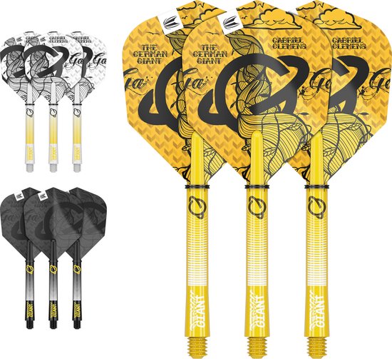 TARGET GABRIEL CLEMENS INK FLIGHT SHAFT KIT - DART FLIGHTS - INTERMEDIATE van Target