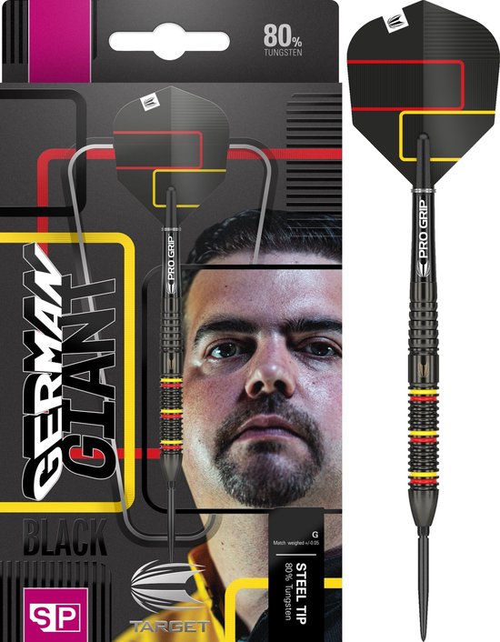 Target Gabriel Clemens Swiss Point Black 80% - Dartpijlen - 23 Gram van Target
