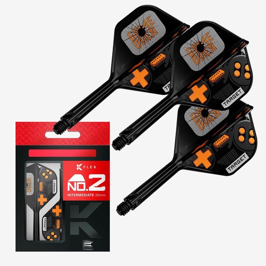 Target K-Flex Game Over NO2 - Dart Flights van Merkloos