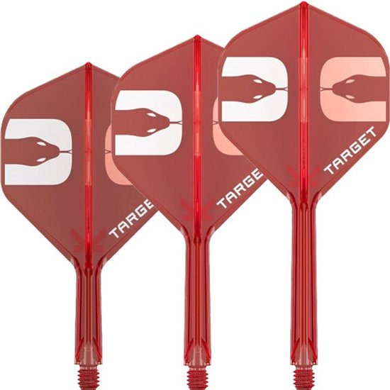 Target K-Flex Nathan Aspinall Red NO2 - Dart Flights van Merkloos
