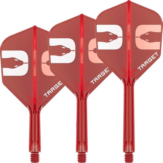 Target K-Flex Nathan Aspinall Red NO6 - Dart Flights van Merkloos