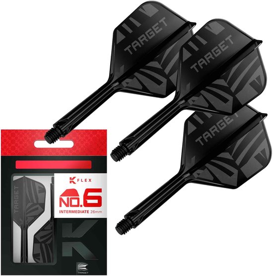 Target K-Flex Patterned Black NO6 - Dart Flights