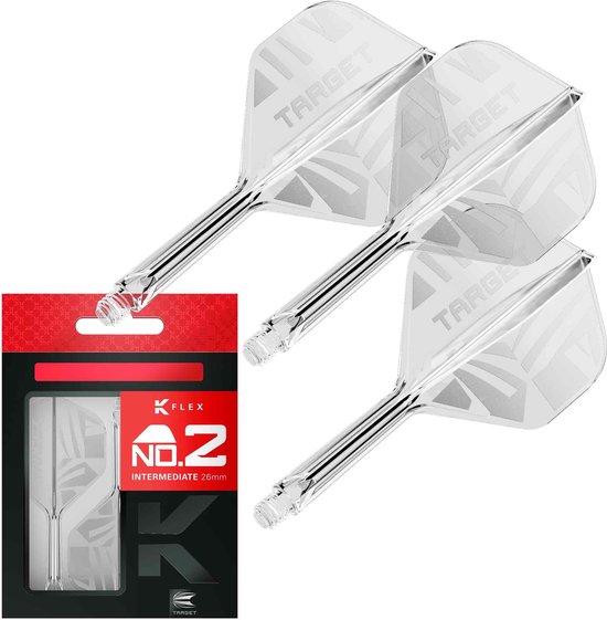 Target K-Flex Patterned Clear NO2 - Dart Flights