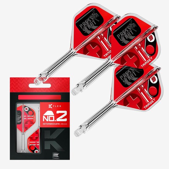 Target K-Flex Press Start NO2 - Dart Flights van Merkloos