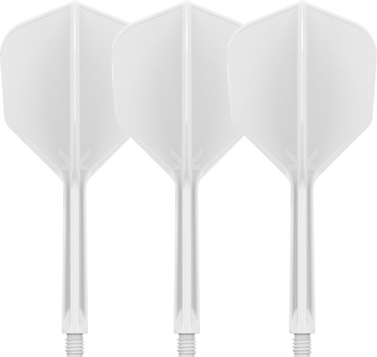 TARGET K-FLEX WHITE NO6 DART FLIGHTS/SHAFTS INTERMEDIATE van Target