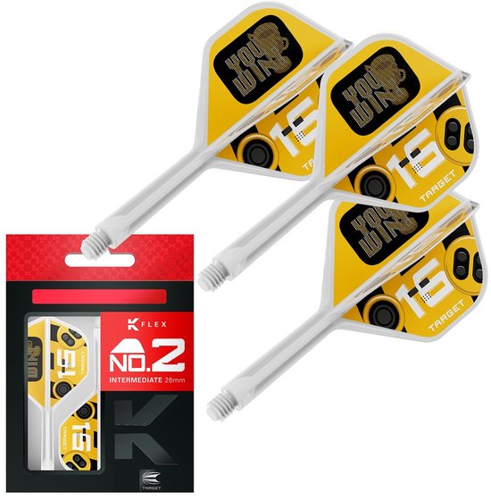 Target K-Flex You Win NO2 - Dart Flights van Merkloos