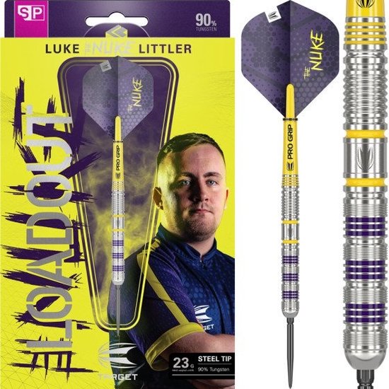 Target Luke Littler Loadout Swiss Point 90% - Dartpijlen - 23 Gram van Target