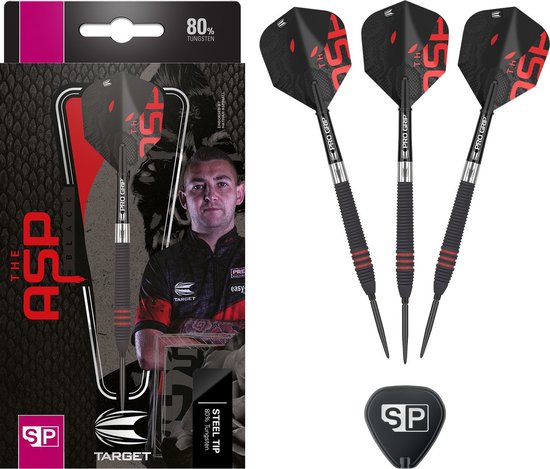 Target Nathan Aspinall 80% Black Swiss Point - Dartpijlen - 24 Gram van Target