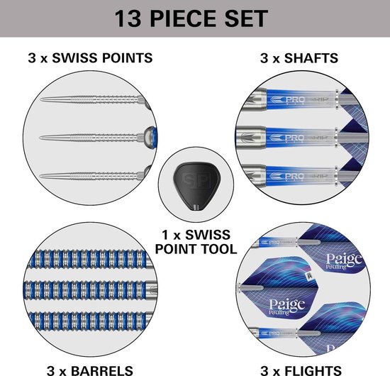 Target Paige Pauling G1 Swiss Point 90% - Dartpijlen