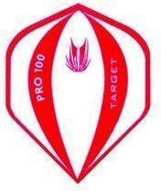 Target Pro 100 flights Rood 3 stuks