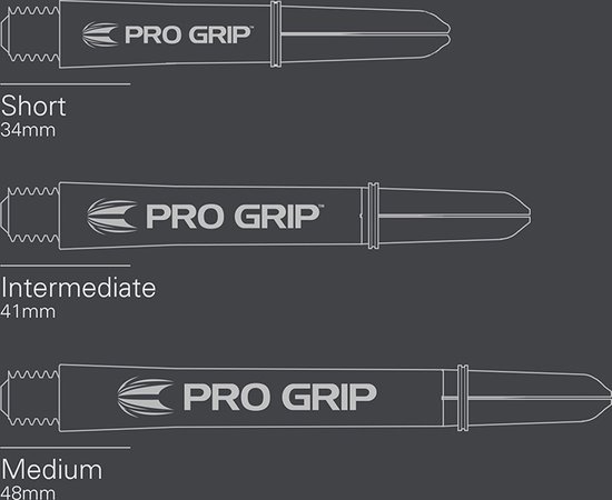 Target Pro Grip 3 Set Aqua - Dart Shafts van Target