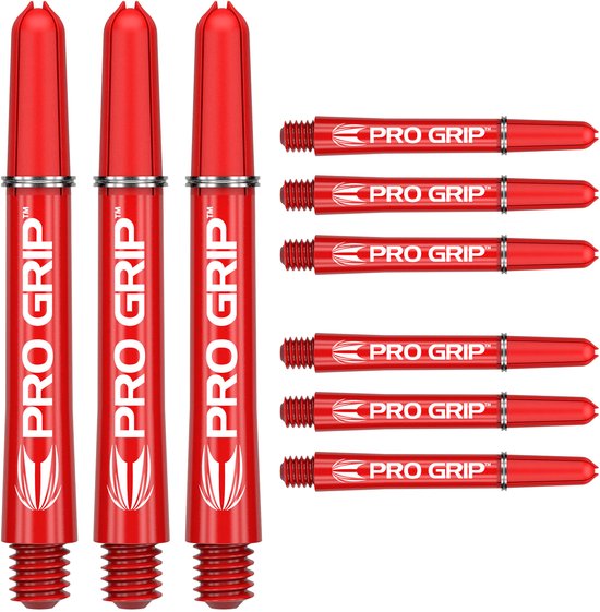 Target Pro Grip 3 Set Red - Dart Shafts Medium van Target