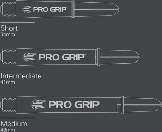 Target Pro Grip 3 Set Vision Black - Dart Shafts van Target