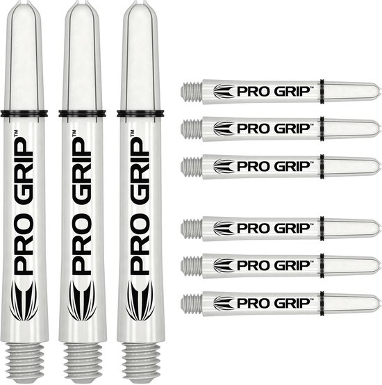 Target Pro Grip 3 Set White - Dart Shafts - Short van Merkloos