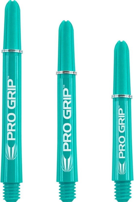 Target Pro Grip Dartshafts - Aqua - Medium - (1 Set) van Target
