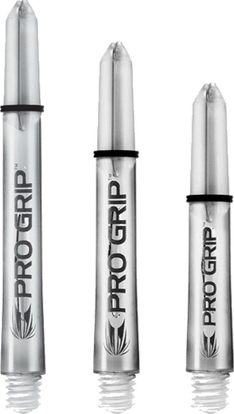 Target Pro Grip Dartshafts - Clear - Medium - (1 Set) van Target