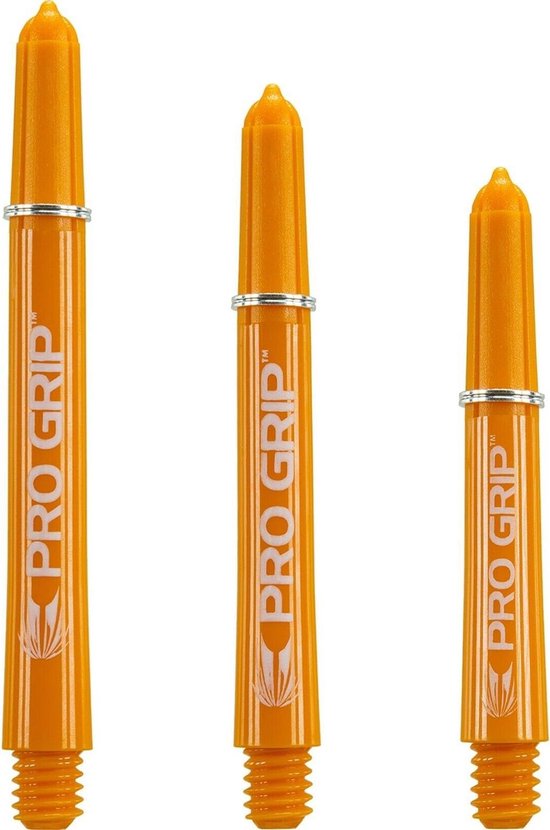 Target Pro Grip Dartshafts - Oranje - Short - (1 Set) van Target
