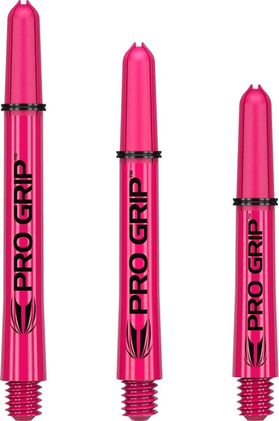 Target Pro Grip Dartshafts - Roze - Medium - (1 Set) van Target